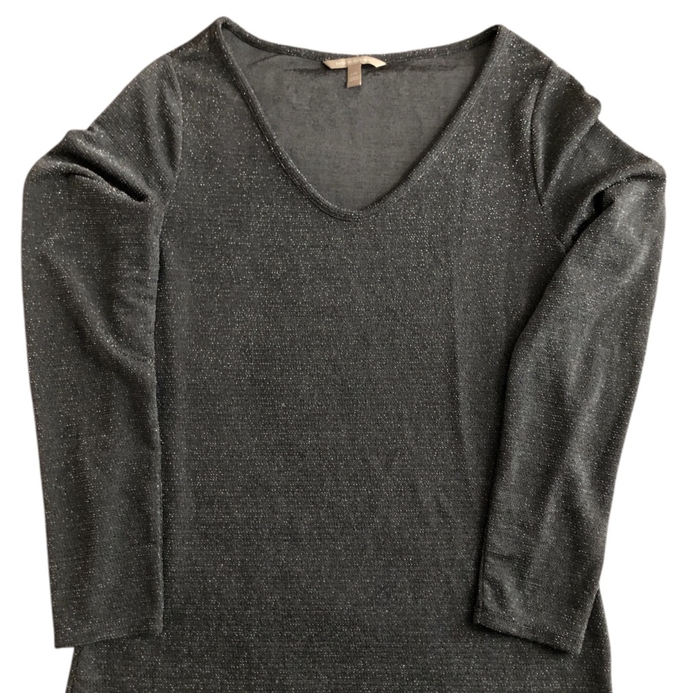 Banana Republic Glittering Silver Blouse